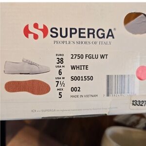 Superga White Canvas Shoes